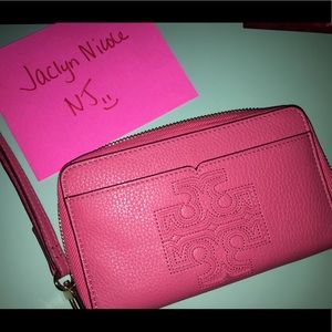 Tory Burch Wristlet Wallet pink